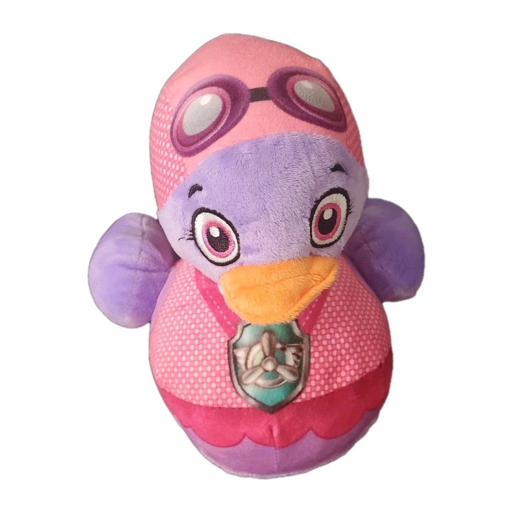 World Plush Rubber Duck Purple PLUSH Printed Pink Outfit And Cap, Sewn Eyes